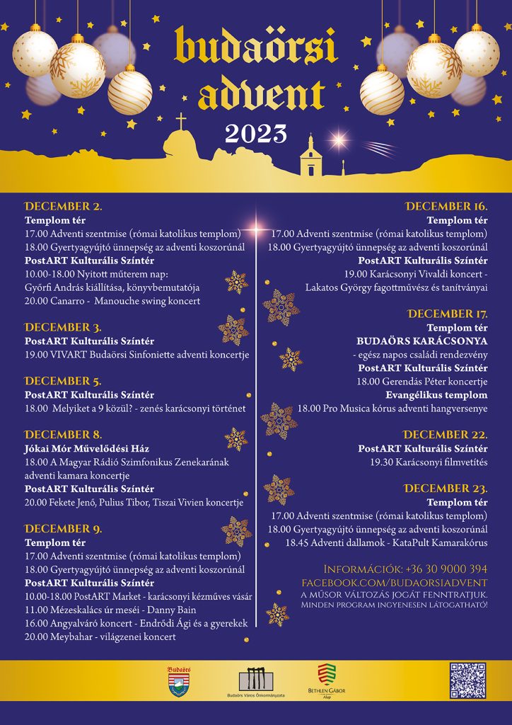 Budaörsi Advent 2023. program